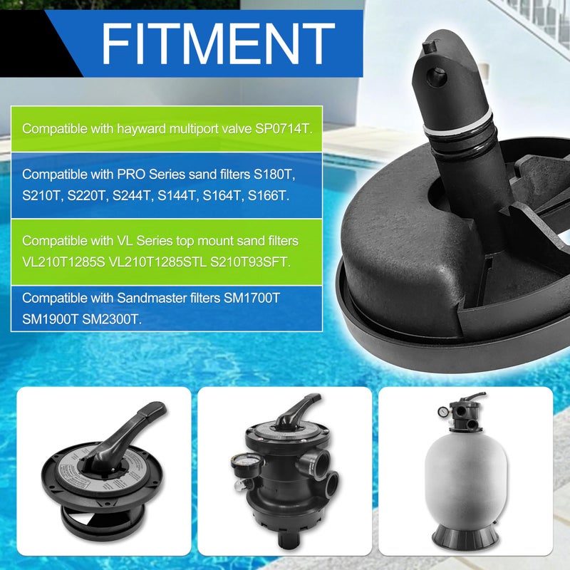 FLYINGAMZ SPX0714CA مفتاح، مجموعة ختم بديلة لصمامات متعددة الاتجاهات وأنظمة مرشحات الرمل متوافقة مع نظام مرشح الرمل Hayward Pro و VL Series نموذج S210T93SFT - Image 5